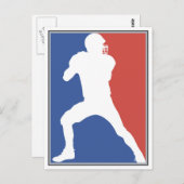 米国サッカー選手Tシャツとギフト ポストカード (正面/裏面)