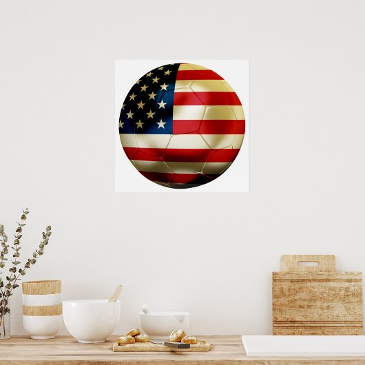 米国サッカー ポスター (キッチン)