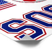 米国サッカー ポスター (角)
