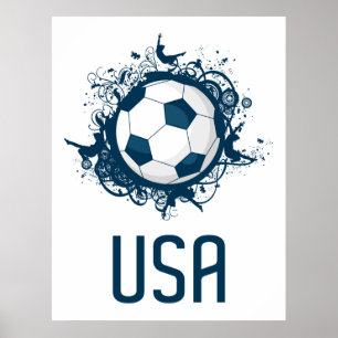 米国サッカー ポスター