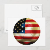 米国サッカー ポストカード (正面/裏面)