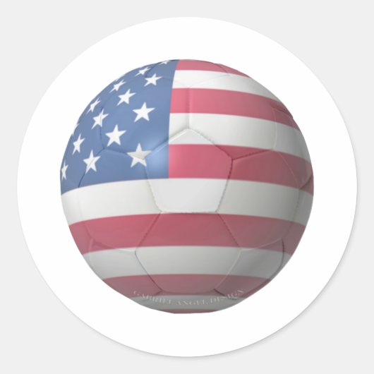 米国サッカー ラウンドシール (正面)