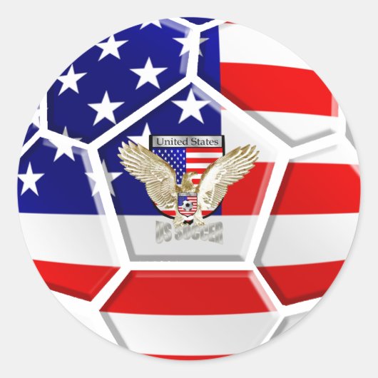 米国サッカー ラウンドシール (正面)