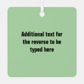 米国サッカー/英国サッカー選手とあなたの名前 メタルオーナメント (裏面)