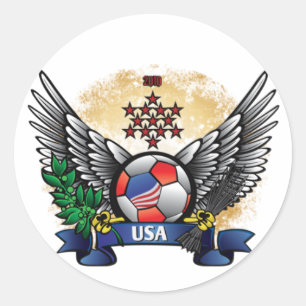 米国サッカーW杯 ラウンドシール