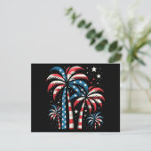 米国サマー国旗7月4日 セーブザデート (スタンド正面)