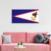 米国サモア国旗 キャンバスプリント (インサイチュ (リビング))