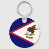 米国サモア国旗 キーホルダー (正面)