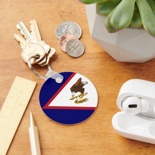 米国サモア国旗 キーホルダー (デスク)