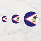 米国サモア国旗 コンフェッティ (正面)