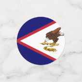 米国サモア国旗 コンフェッティ (スモール正面)