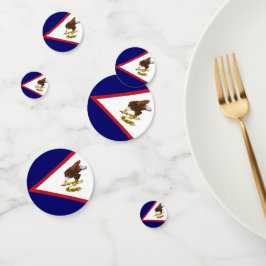 米国サモア国旗 コンフェッティ