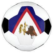 米国サモア国旗 サッカーボール (回転)