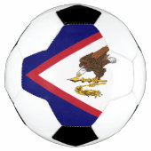 米国サモア国旗 サッカーボール (正面)