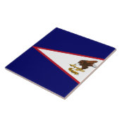 米国サモア国旗 タイル (側面)