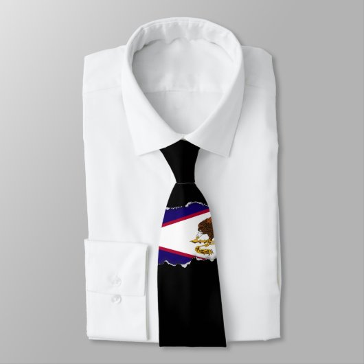 米国サモア国旗 ネクタイ (タイ)