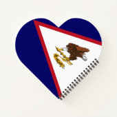 米国サモア国旗 ノートブック (裏面)