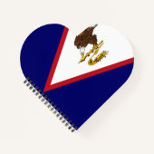 米国サモア国旗 ノートブック (正面)