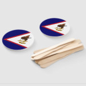 米国サモア国旗 ハンドファン (組立なし)