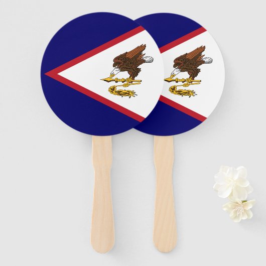 米国サモア国旗 ハンドファン (正面&裏面)