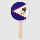 米国サモア国旗 ハンドファン (正面)