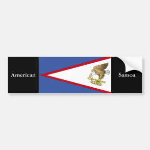 米国サモア国旗 バンパーステッカー