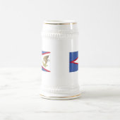 米国サモア国旗 ビールジョッキ (中央)
