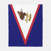 米国サモア国旗 フリースブランケット (正面)