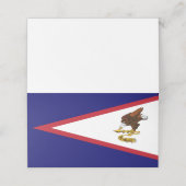 米国サモア国旗 プレイスカード (外部開封)