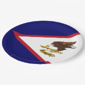 米国サモア国旗 ペーパープレート (アングル)