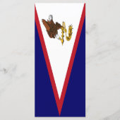 米国サモア国旗 メニュー (正面)