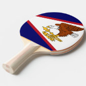米国サモア国旗 卓球ラケット (正面アングル)