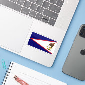 米国サモア国旗、統一された州 シール (ノートパソコンとiPhone)