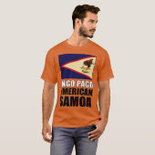 米国サモア国旗 Tシャツ (正面フル)