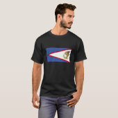 米国サモア国旗 Tシャツ (正面フル)