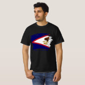 米国サモア国旗 Tシャツ (正面フル)