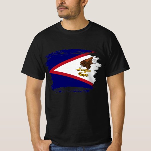 米国サモア国旗 Tシャツ (正面)