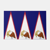 米国サモア州旗とドアマット ドアマット (正面)