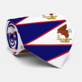 米国サモア州旗と提携 ネクタイ (ロール)