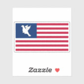 米国サモア，スワイン島国旗 シール (シート)