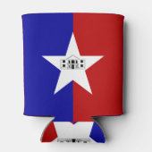 米国サンアントニオシティ国旗を持つクーラーボックス 缶クーラー (裏面)