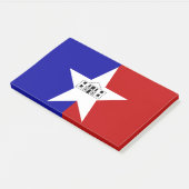 米国サンアントニオ州旗を持つノート ポストイット (アングル)