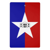 米国サンアントニオ州旗を持つミニクリップボード ミニクリップボード (裏面)