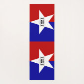 米国サンアントニオ州旗を持つヨガマット ヨガマット (裏面)