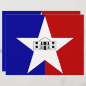 米国サンアントニオ州旗を持つレターヘッド (正面/裏面)