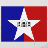 米国サンアントニオ州旗を持つレターヘッド (裏面)