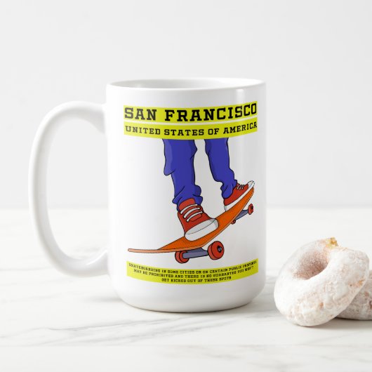 米国サンフランシスコ・スケート コーヒーマグカップ (ドーナツ)