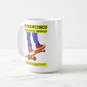 米国サンフランシスコ・スケート コーヒーマグカップ (正面左)
