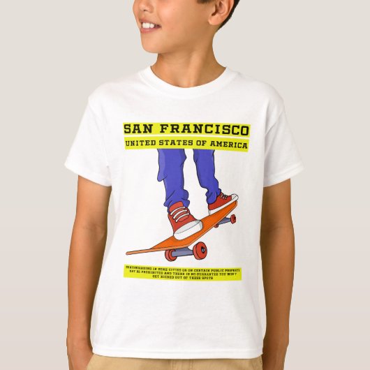 米国サンフランシスコ・スケート Tシャツ (正面)