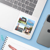 米国サンフランシスコ – ナパバレーゴールデンゲートブリッジ シール (ノートパソコンとiPhone)